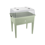 green basics anzucht tisch super xxl steingrün